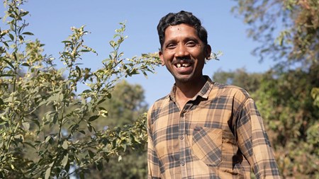 Empowered by skills and resources, Umeshbhai cultivates a future rooted in sustainability