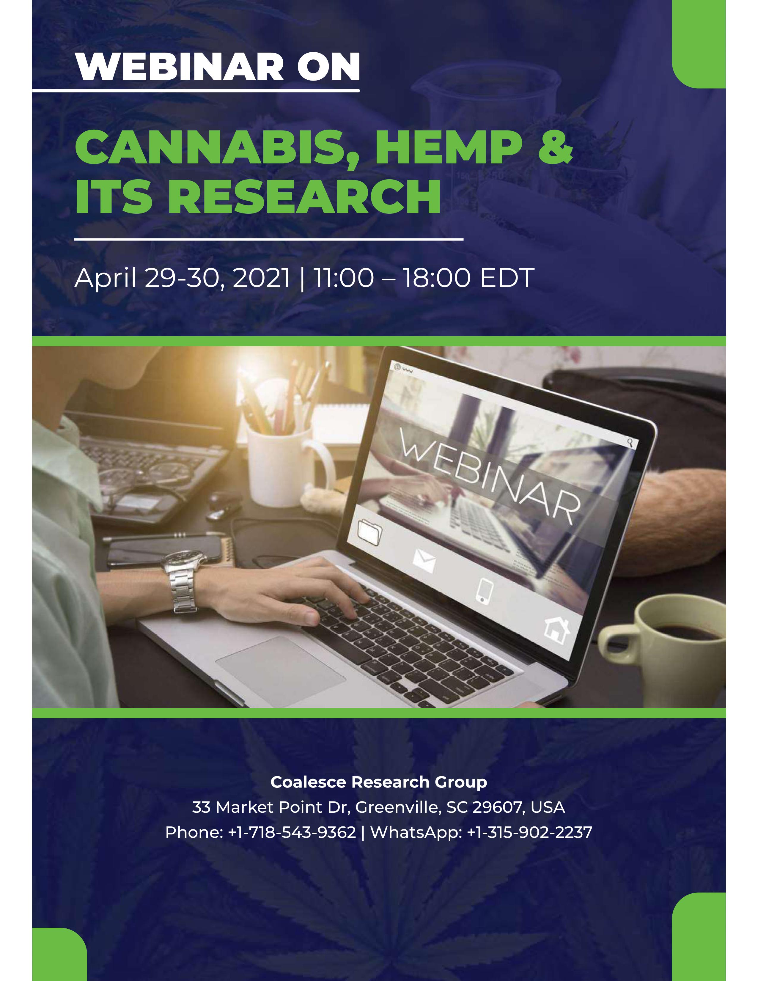 Webinar On Cannabis, Hemp & Its Research