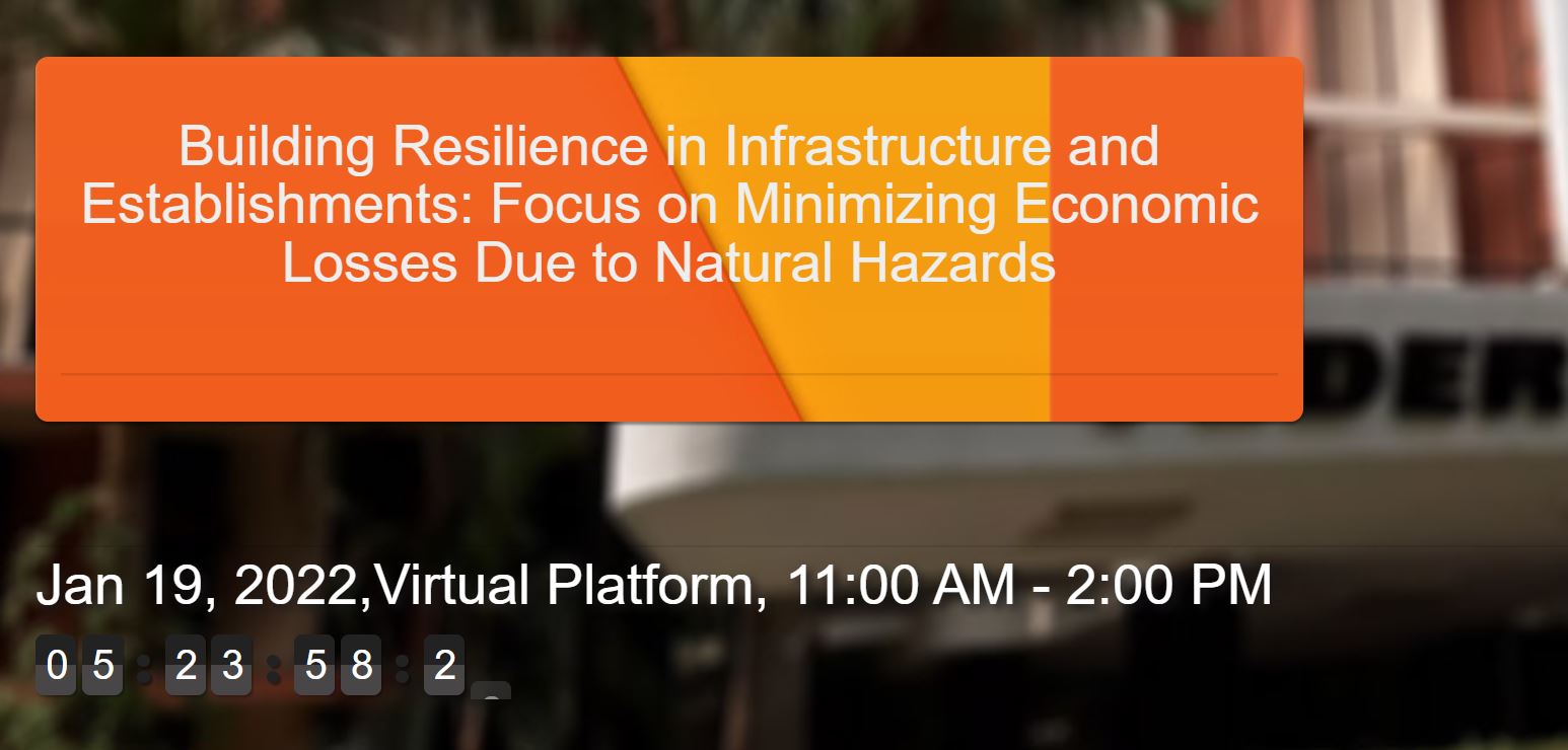 Webinar on Building Resilience in Infrastructure and Establishments