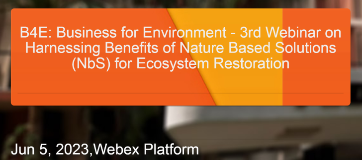 3rd Webinar On Harnessing Benefits Of Nature Based Solutions For ...